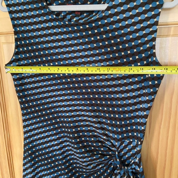 Superstition jersey midi-dress in blue and brown (size M) - Picture 4 of 11